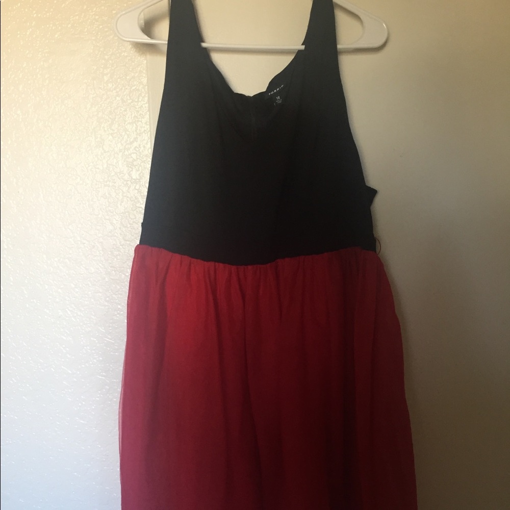 Torrid black and red tulle dress
